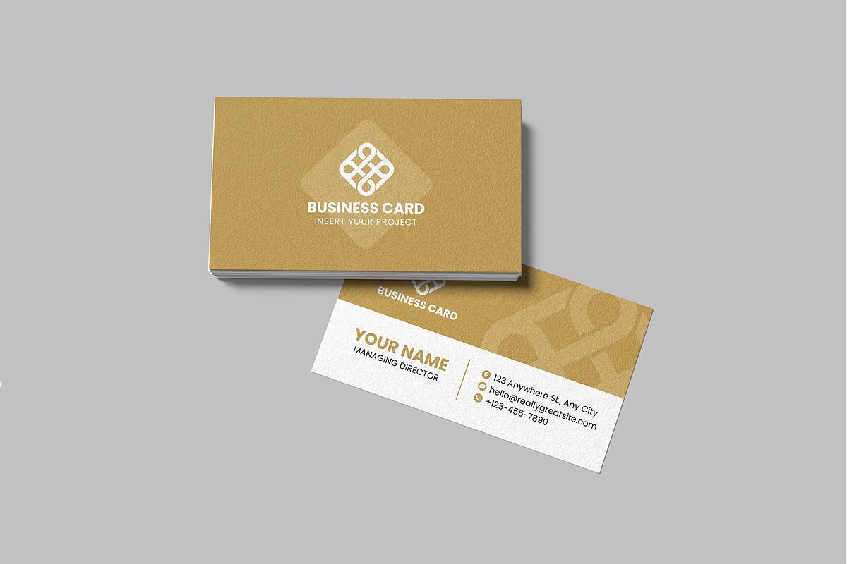 Realistic Business Card Mockup preview 3