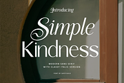 Simple Kindness - Classy Sans Font, a Sans Serif Font by Say Studio (Thumbnail 1 of 13)