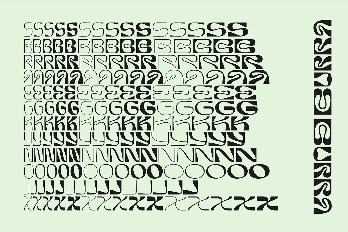 Burra - Psychedelic font, a Sans Serif Font by creativemedialab (Photo 5 of 10)