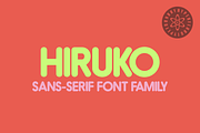 Hiruko Family 15 Round Text Fonts, a Sans Serif Font by HyperFluro (Thumbnail 1 of 6)