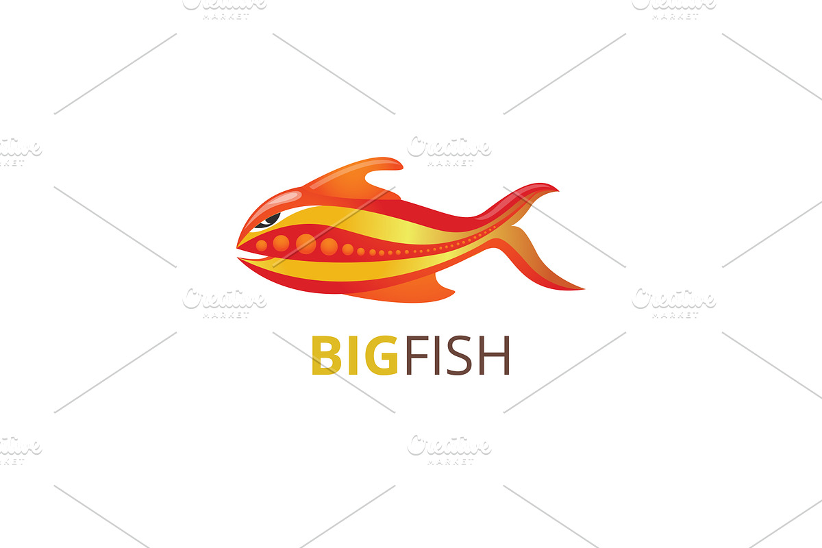 Big Fish Logo, a Branding & Logo Template by Maraz Logo