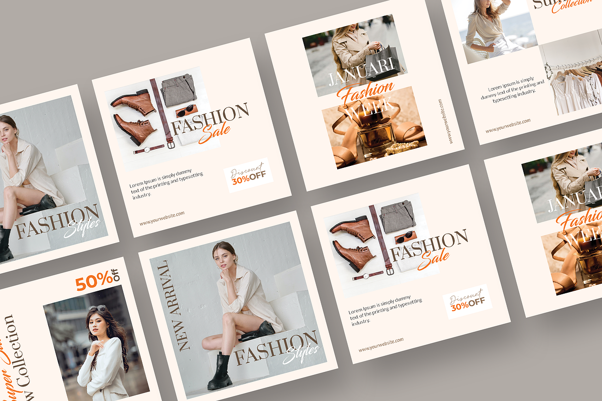 Fashion Style - Instagram Post, a Social Media Template by UnicodeID (Photo 2 of 4)