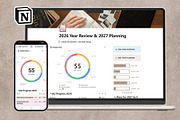 2026 Review & 2027 Planner Template, a Presentation Template by PSD templates and Photos (Thumbnail 2 of 8)