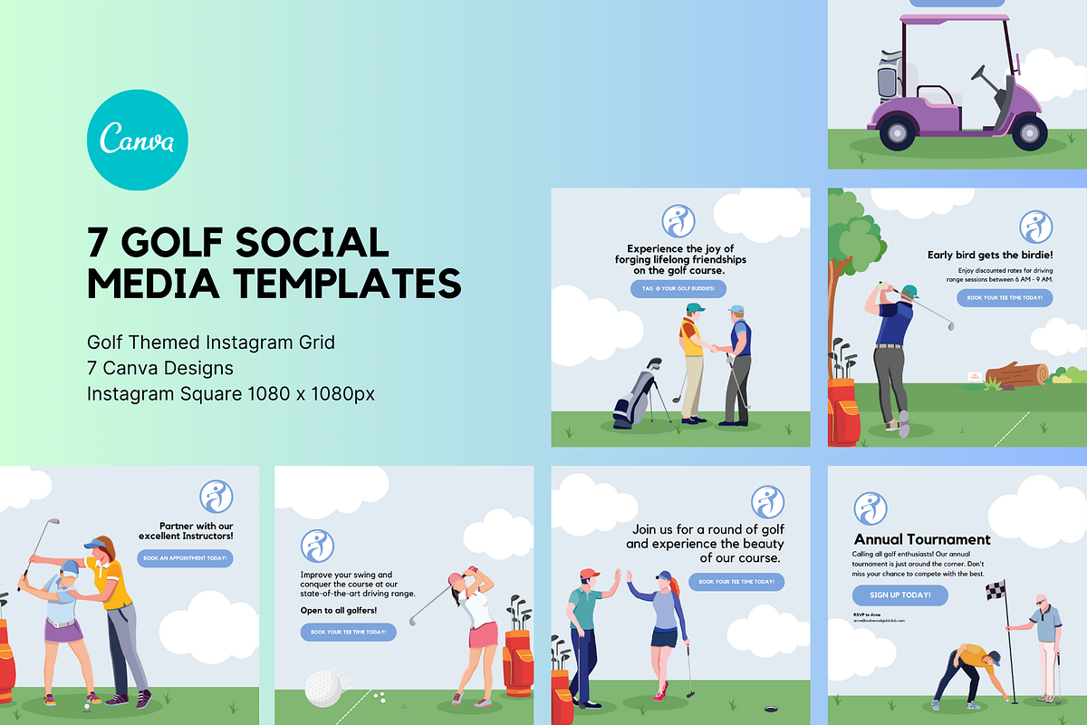 7 Golf Social Media, a Social Media Template by Sincerely Media (Photo 1 of 7)