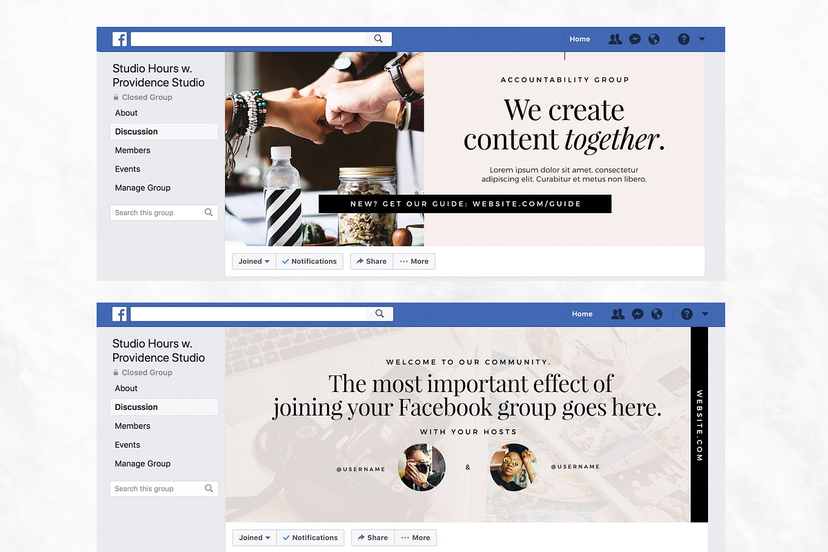 Infopreneur Minimal FB Group Pack, a Social Media Template by Providence Studio (Photo 6 of 7)