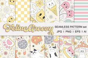 Groovy Cat Pattern Set