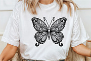 Butterfly SVG Silhouette Vector Bund, an Illustration by Rose Art (Thumbnail 4 of 5)