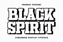 Black Spirit - Condensed Slab Serif