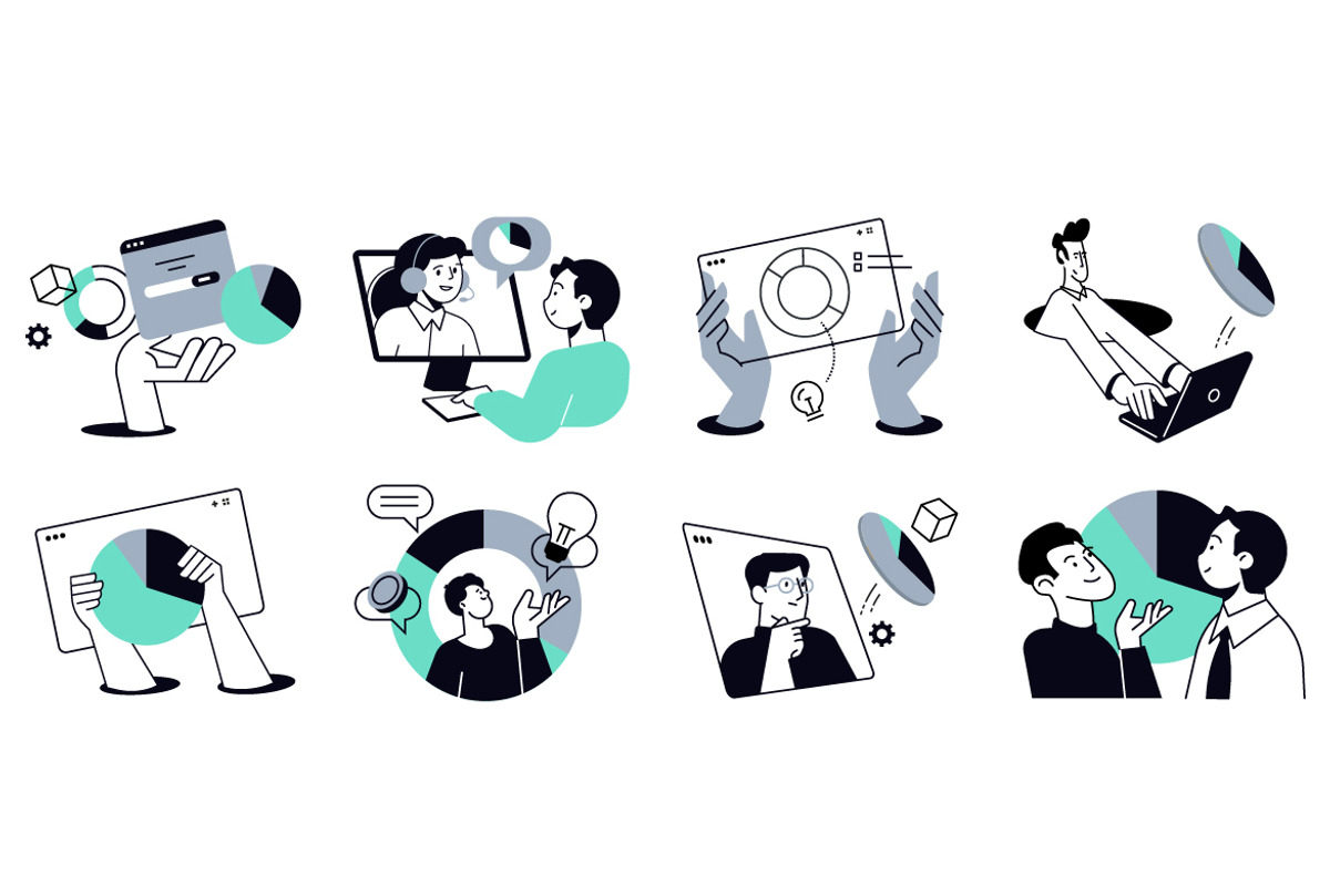 Statistics and analytics, an Illustration by PureSolution (Photo 3 of 6)