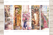 Romantic Printable Bookmarks, a Seasonal Illustration by GlamArtZhanna (Thumbnail 2 of 3)