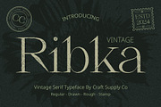 Ribka Vintage, a Serif Font by Craft Supply Co. (Thumbnail 1 of 8)