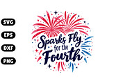 Sparks Fly for the Fourth SVG #2, an Illustration by Awieee1 (Thumbnail 1 of 4)