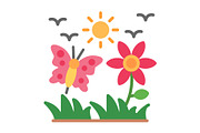 Summer Flat Icon, a Duotone Icon by Pexelpy (Thumbnail 1 of 2)