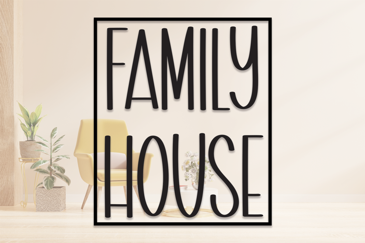 Family House | Script Font, a Script Font by Scratchones (Photo 1 of 7)