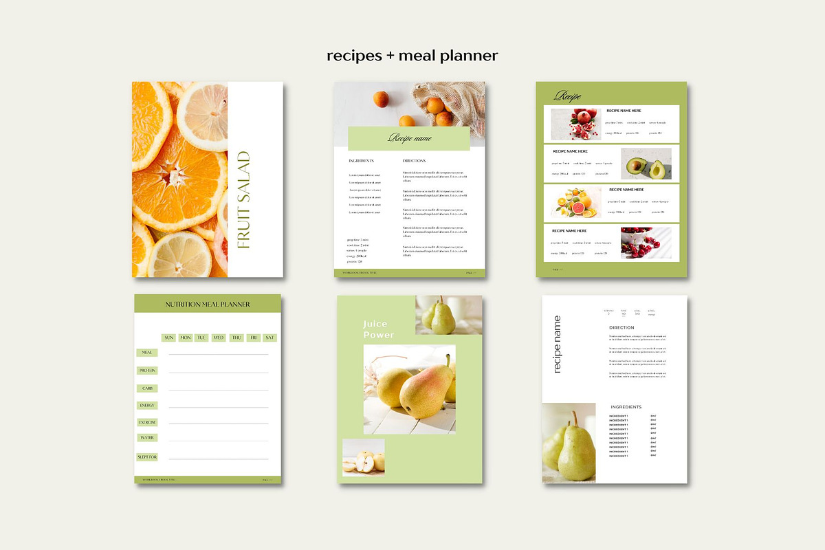 Nutrition Coach eBook Template, a Magazine Template by Deepa Template Studio (Photo 10 of 13)