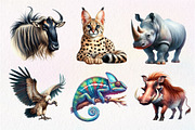 Wild Animals of Africa PNG, an Illustration by Dream Creation (Thumbnail 3 of 7)