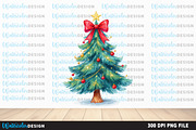 Sequin Glitter Christmas Tree, an Illustration by Watercolor design (Thumbnail 6 of 6)