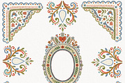 Folk Art Frames, Nordic Floral Frame, an Object Graphic by Invite to Clipart (Thumbnail 6 of 8)