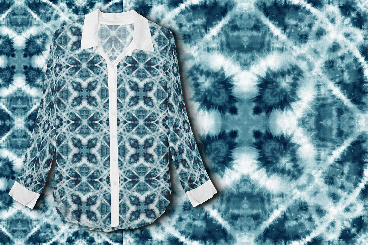 Tie Dye Repeat Tile Patterns, a Pattern Graphic by OlgaRom (Photo 8 of 14)