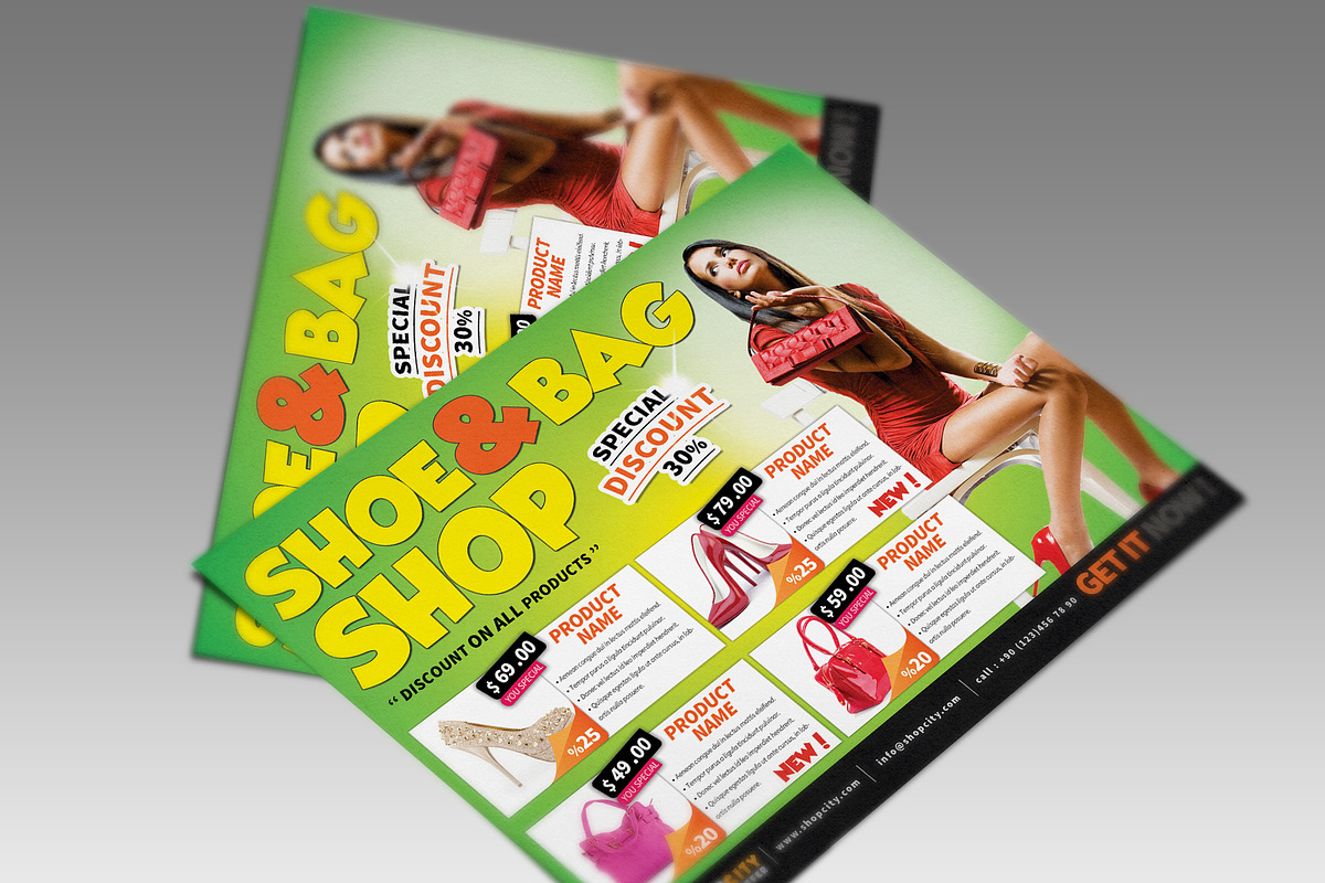 Shopping Gold Flyer, a Flyer Template by fatihakdemir (Photo 2 of 5)