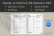 7 Days Weekly Planner Canva Template, a Print Template by POC Digital (Thumbnail 3 of 4)