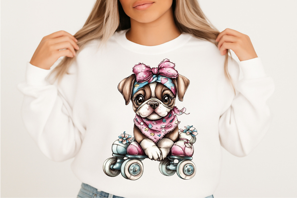 Whimsical Summer Dog Clipart Bundle., an Illustration by SVGArt (Photo 4 of 9)