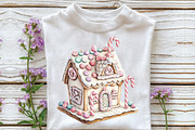 Christmas Whimsical Gingerbread Hous, an Illustration by CraftArtStudio (Thumbnail 5 of 6)