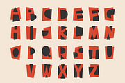 Minimal Paper Cut Collage Alphabet, an Object Graphic by C Design Studio (Thumbnail 2 of 8)