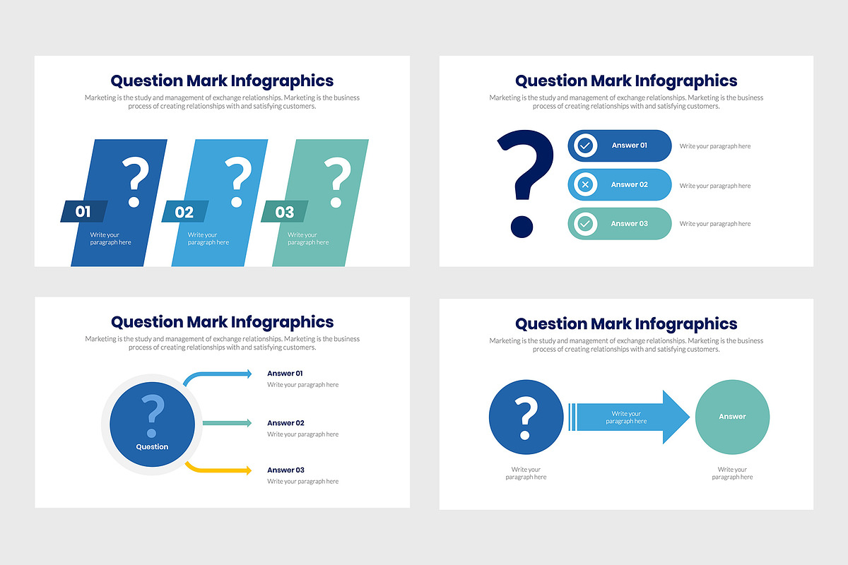 Question Mark Infographics, a Presentation Template by slidequest (Photo 4 of 6)