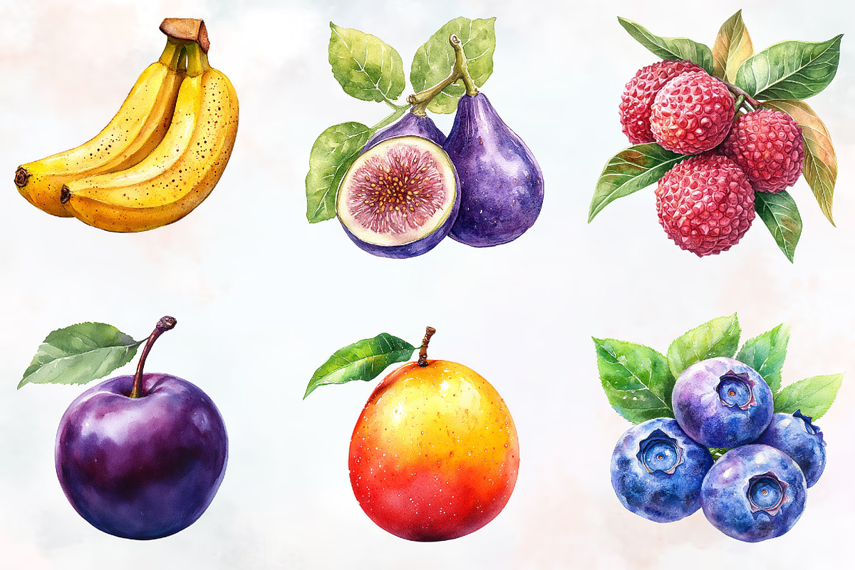 Summer Vintage fruits Sublimation Cl, an Illustration by RobertsArt (Photo 4 of 7)