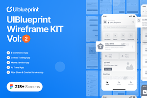 UIblueprint Wireframe Kit (Vol - 02)
