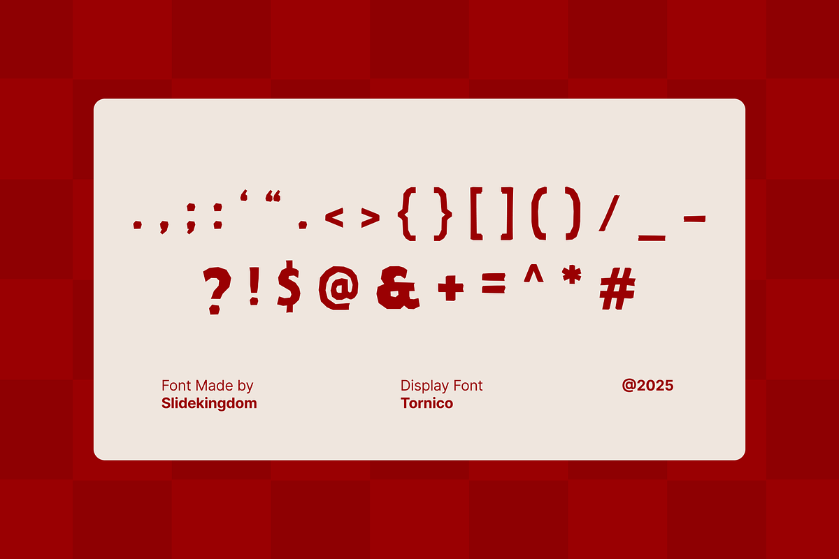 Tornico – Bold Playful Display Font, a Font by Studio Moara (Photo 3 of 8)