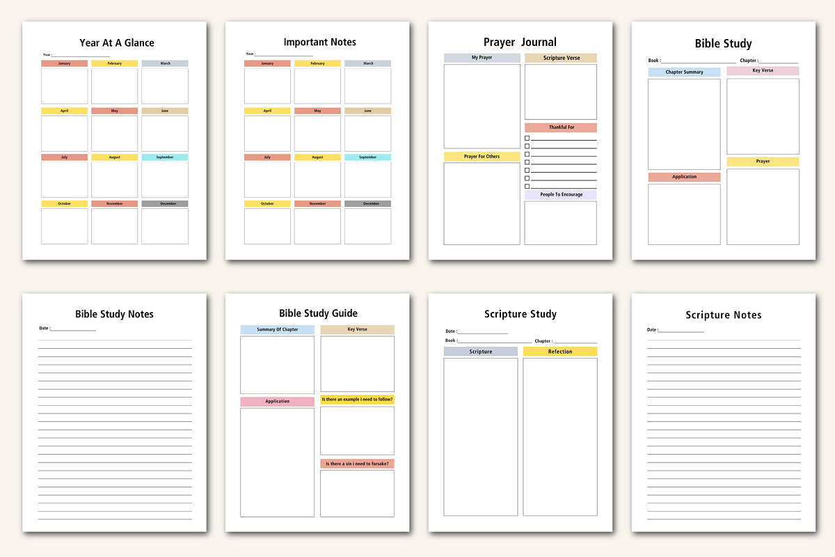 26–2027 Faith-Based Journal Planner, a Stationery Template by Designmela01 (Photo 5 of 10)