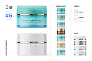 Cosmetic jar mockups bundle, a Packaging Mockup by Smarty Mockups (Thumbnail 10 of 28)