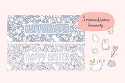 Happy Easter doodles and patterns, an Illustration by kostolom3ooo (Thumbnail 5 of 11)