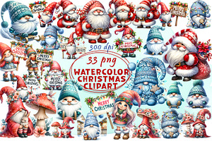 Christmas Gnomes PNG Clipart. Winter