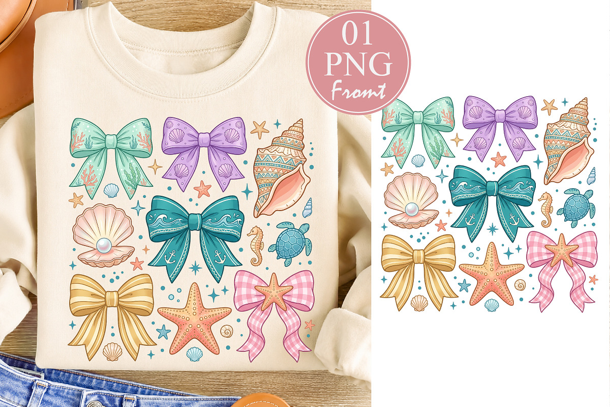 Coquette Summer Beach PNG, Coastal, a Seasonal Illustration by Rose Art (Photo 1 of 4)
