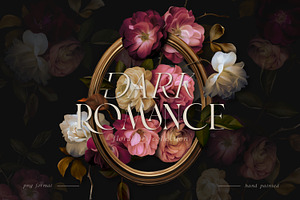 Dark Romance Floral Art Collection