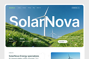 Solar Energy Website, an UI Kit Template by Ahmed Rubel (Thumbnail 2 of 5)
