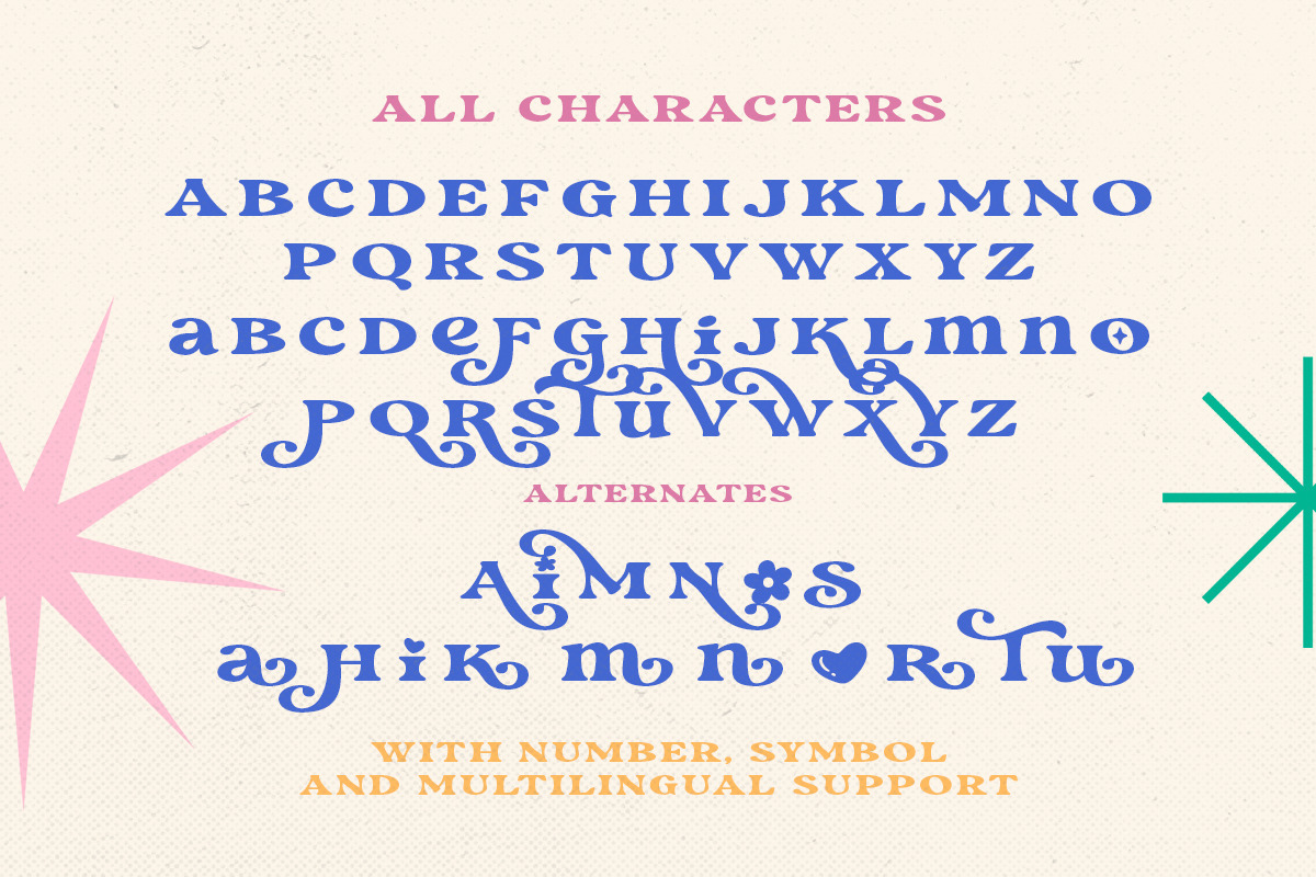 Psyche Lover - Layered Retro Font, a Serif Font by Sarid Ezra (Photo 8 of 10)
