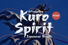 Kuro Spirit - Japanese Brush Script