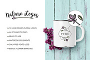 Nature & floral premade logos +BONUS, a Branding & Logo Template by AgataCreate (Thumbnail 2 of 6)