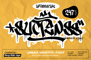 Suctenss Urban Graffiti Font