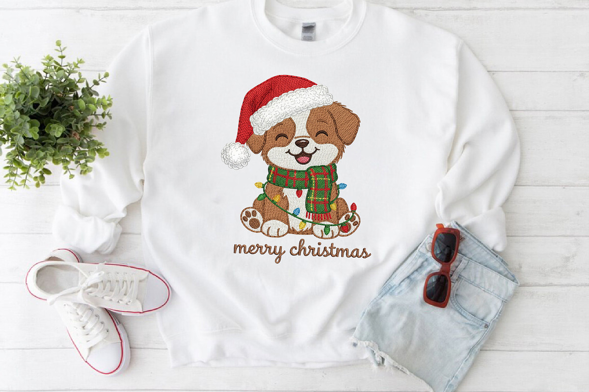 Crochet Christmas Puppy PNG, an Illustration by Craft Nest (Photo 5 of 5)