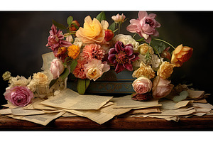 petals flowers on letters ai, a Transportation Photo by pikepicture
