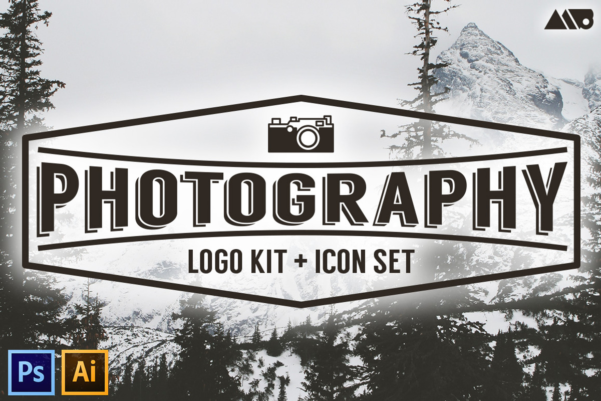 Photography Logo Kit and Icon Set, a Branding & Logo Template by Matt Borchert (Photo 1 of 5)