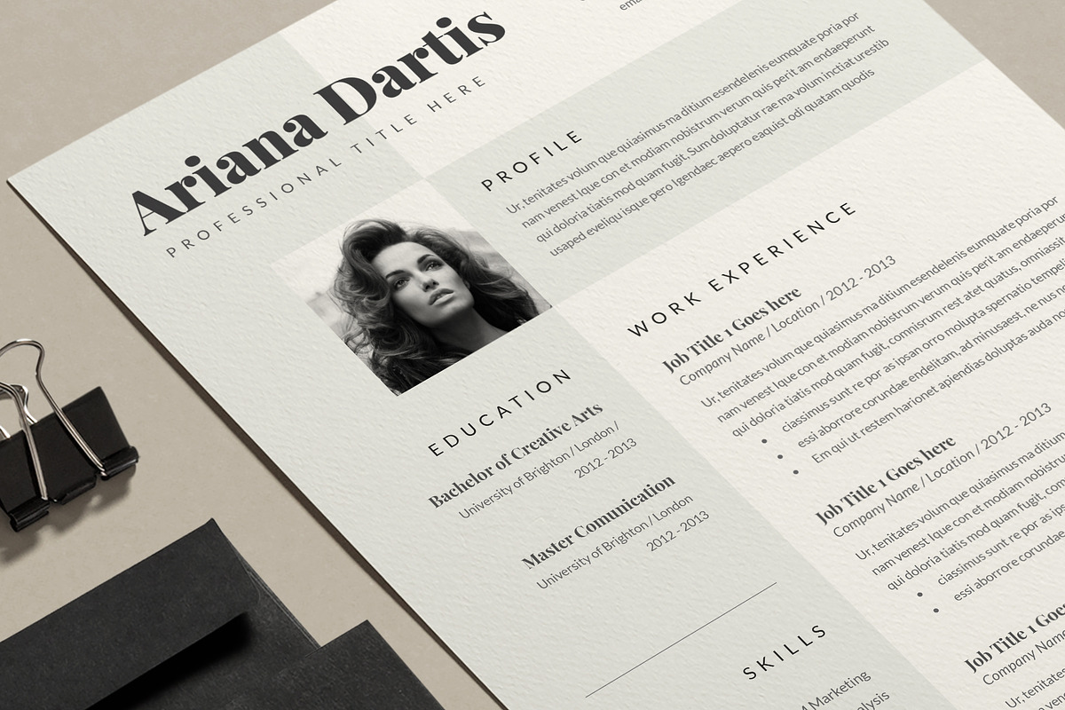 Resume Template Cv, a Resume Template by Estartshop (Photo 5 of 6)