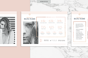 ROSE GOLD | Blog Media Kit, a Resume Template by Marigold Studios (Thumbnail 4 of 9)