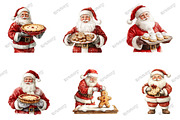 Santa Baking Clipart, an Illustration by designcity5 (Thumbnail 3 of 5)