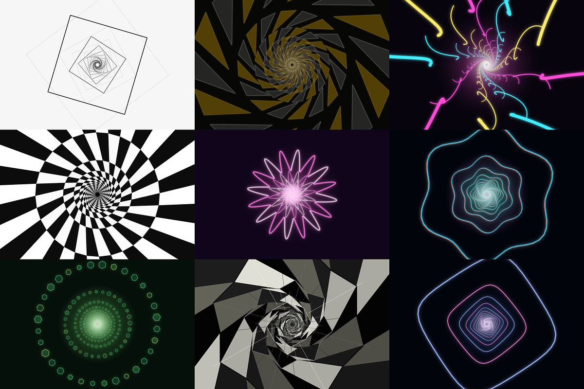 Tunnel Vjloops for Video Cutter, a Wallpaper Graphic by cheapmotiongraphics (Photo 4 of 7)